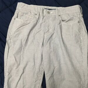 Women's Blue & White Pinstripe Chinos Size 29